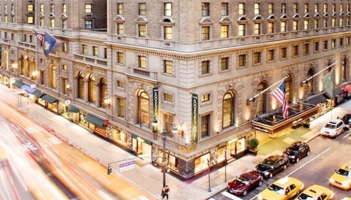 The view outside the iconic Roosevelt Hotel. — The Roosevelt Hotel/Gallery