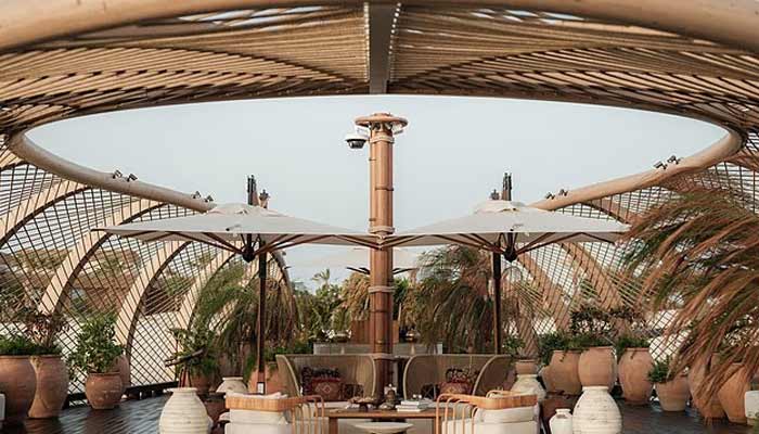 The picture shows peaceful and natural environment in the garden of the villa. — Daily Mail