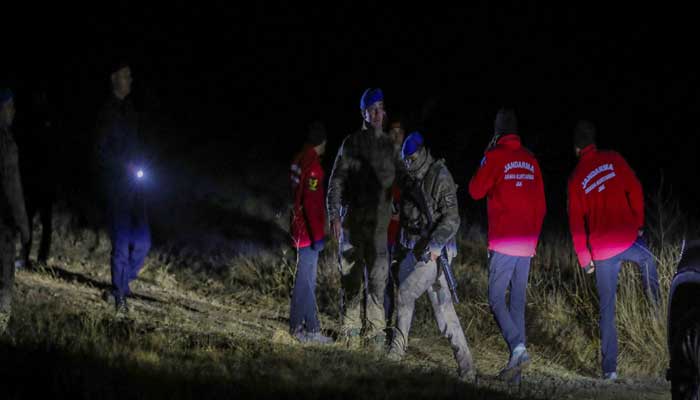 Turkish security forces and search and rescue teams work around the crash site of a jet carrying Libyas army chief of staff Mohammed Ali Ahmed Al-Haddad near Kesikkavak village, Turkey, December 24, 2025. — Reuters