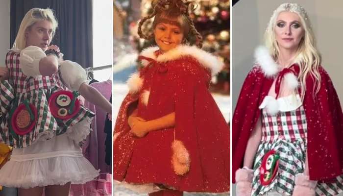 The singer re-wears her original costume from How the Grinch Stole Christmas 25 years later