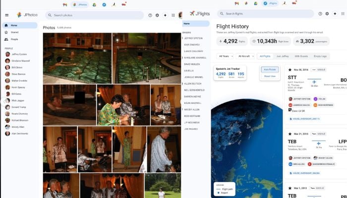 Developers mimic Epsteins inbox, reimagining what his Gmail might have looked like