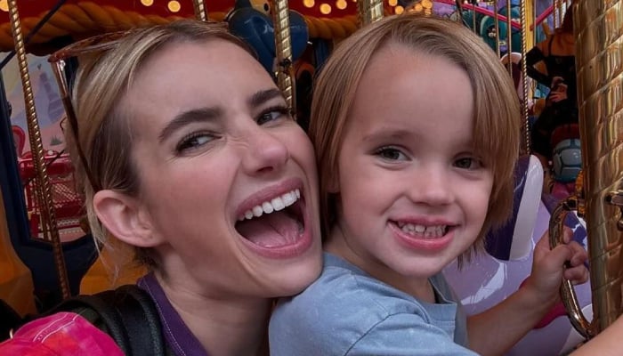 Emma Roberts shares cute holiday moment with son