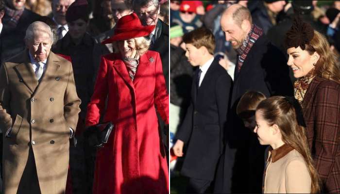 The Royal Family attends the Christmas Day service at St Mary Magdalene Church in Sandringham