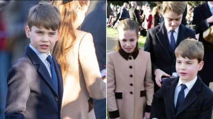 Prince Louis rises to the occasion at Royal Family's Christmas procession