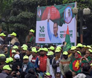 Bangladesh leader considered top PM candidate returns from exile ahead of polls