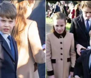 Prince Louis rises to the occasion at Royal Family's Christmas procession