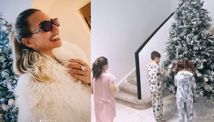 The model, 37, shares Penelope as well as twin Leo, 12, and seven-year-old Felicity with her ex-husband Paddy McGuinness, 52