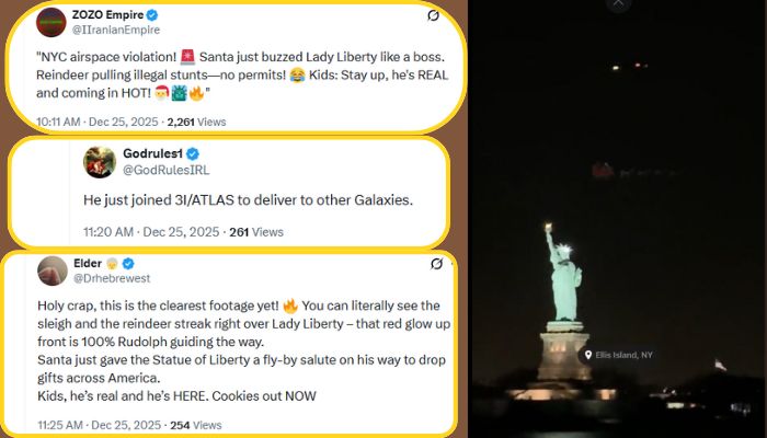 Why Santa sighting at Statue of Liberty went viral: festive hoax or mystery explained