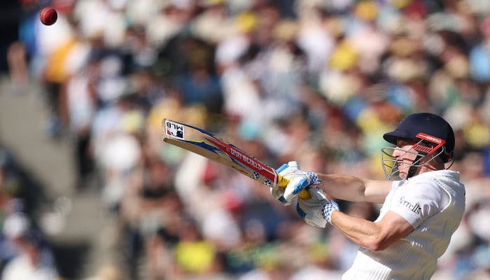 Englands Harry Brook bats during the second day of the fourth Ashes cricket Test match between Australia and England at the Melbourne Cricket Ground (MCG) in Melbourne on December 27, 2025. — AFP