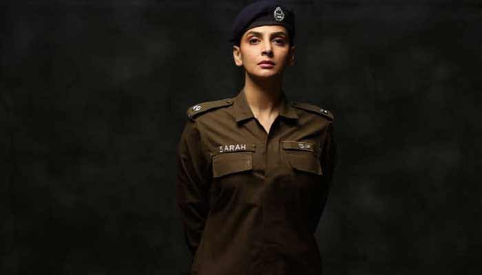 Actor Saba Qamar for wearing police uniform in a video shoot without prior permission. — Instagram/@sabaqamarzaman