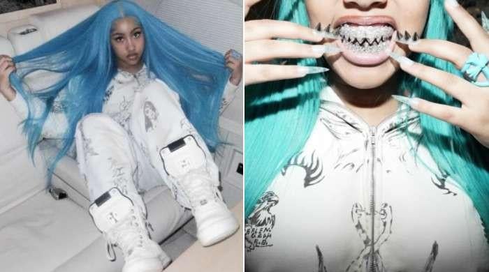 North West follows in dad Kanye's fashion footsteps as she debuts grillz