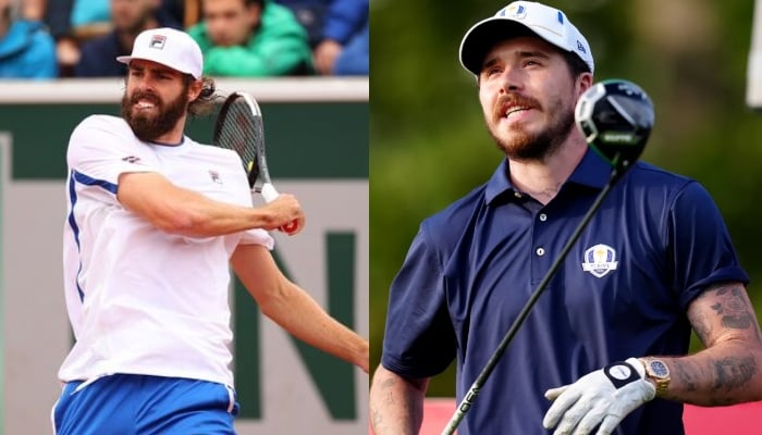 Brooklyn was seen giving it his best shot on the court alongside Reilly