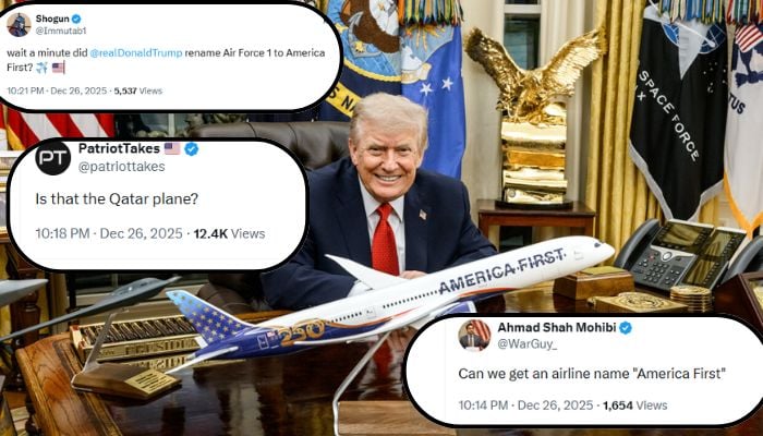 Trump unveils America First 250 aircraft design in social media blitz—this is how netizens react