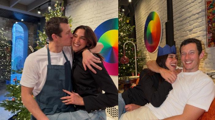 Dua Lipa celebrates Christmas with Callum Turner and both families