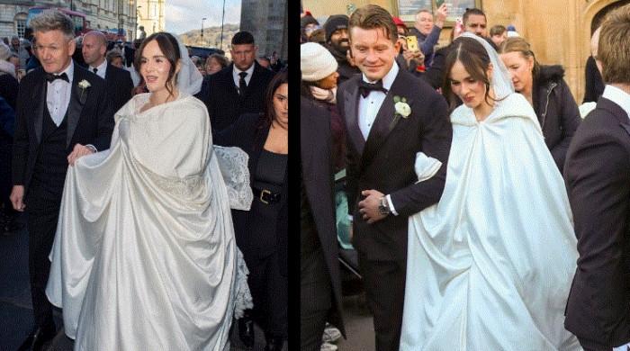 Gordon Ramsay's daughter Holly marries Adam Peaty at Bath Abbey
