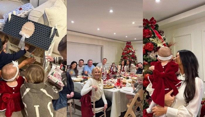 Michelle Keegan, Mark Wright celebrate first Christmas as parents