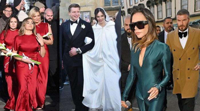 Beckhams show support as Holly Ramsay weds Adam Peaty