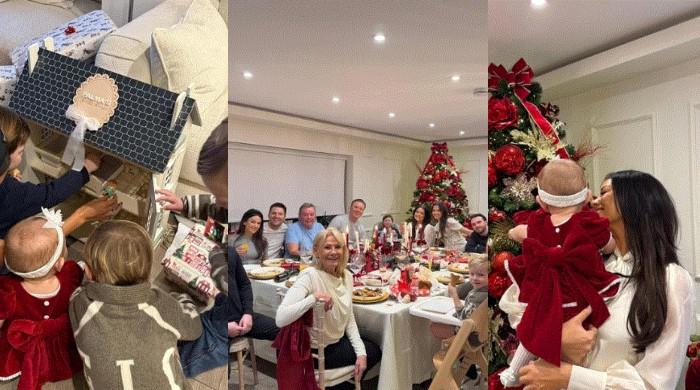 Michelle Keegan, Mark Wright celebrate first Christmas as parents
