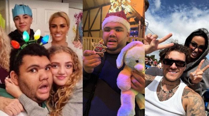 Katie Price brims with festive joy alongside boyfriend JJ Slater and kids