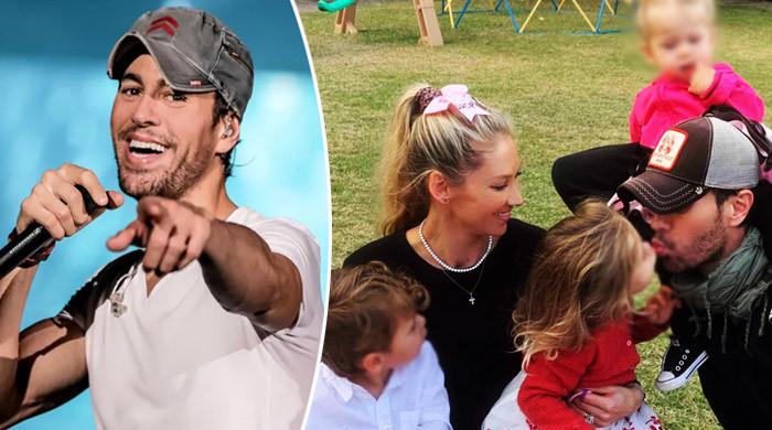 Enrique Iglesias shares first-ever photo of all four kids together