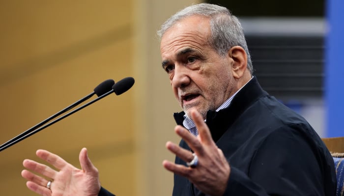 Irans President Masoud Pezeshkian attends a press conference in Tehran, Iran, September 16, 2024. — Reuters