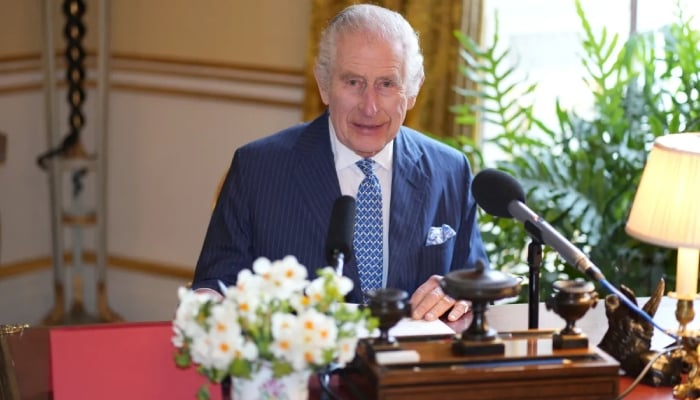 Buckingham Palace lights up as King Charles welcomes 2026