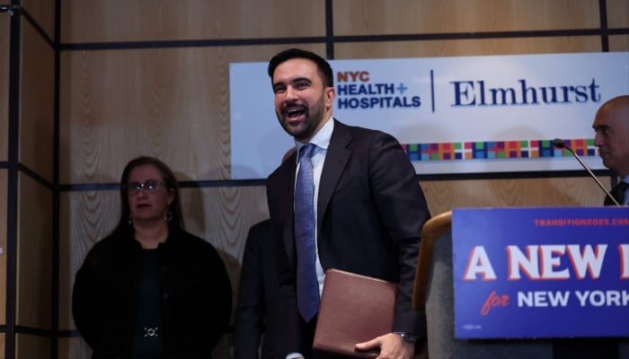 New York City Mayor-elect Zohran Mamdani speaks during a news conference at Elmhurst Hospital Center in the Queens borough of New York, December 30, 2025. — AFP