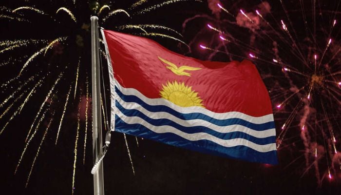 Fireworks in  Kiribati