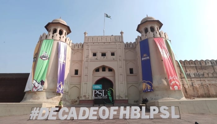 The Lahore Fort was the backdrop for the PSL draft. — PSL