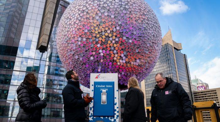 NYC's Times Square welcomes 2026 with America 250–themed Ball drop
