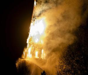 Fire ravages Amsterdam church on 'unsettled' Dutch New Year