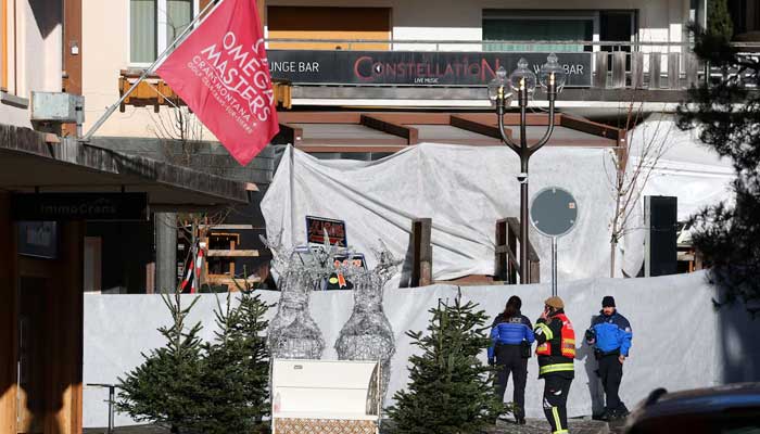 Emergency personnel work at the site of an explosion and fire at the Le Constellation bar in the upscale ski resort of Crans-Montana in southwestern Switzerland on January 1, 2026. — Reuters