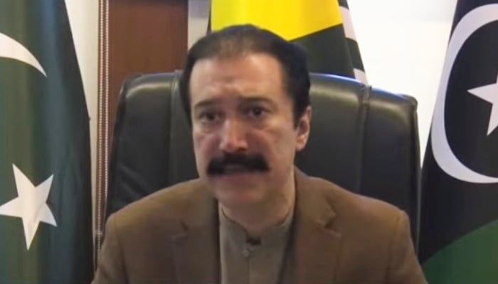 Azad Jammu and Kashmir Prime Minister Raja Faisal Mumtaz Rathore. — GeoNewsLive