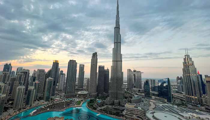 A general view of Dubai Downtown showing worlds tallest building Burj Al Khalifa, in Dubai United Arab Emirates, December 31, 2022. — Reuters