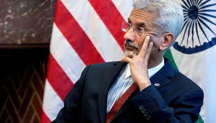 Indian External Affairs Minister Dr S Jaishankar during a US-India higher education dialogue at the Howard University Founders Library in Washington, DC, US, April 12, 2022. — Reuters