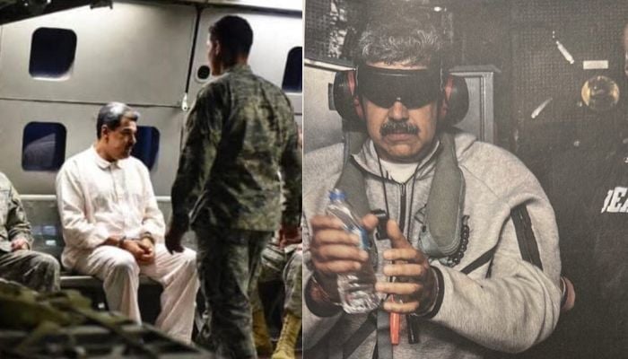 Maduro photo after being captured shared by Trump on Truth Social