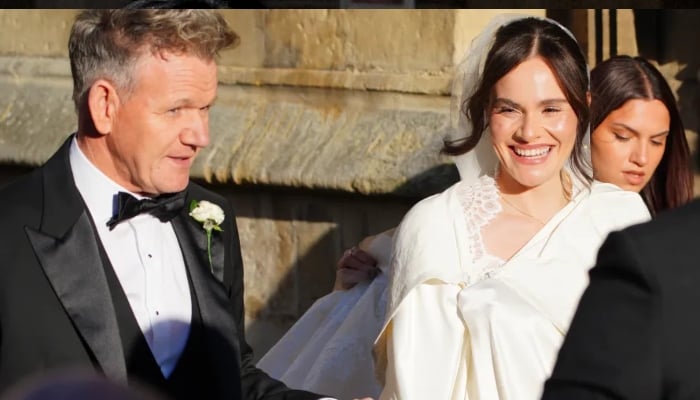 The daughter of the celebrity chef, 26, married Olympic swimmer Adam, 31, last Saturday