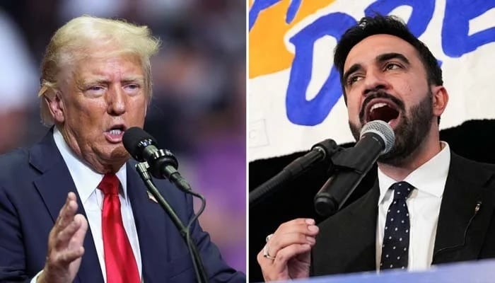 US President Donald Trump (left) and NYC Mayor Zohran Mamdani.— Reuters