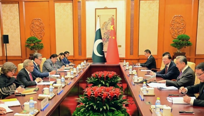 Deputy Prime Minister Ishaq Dar and his Chinese Foreign Minister Wang Yi jointly co-chair 7th Round of the Pakistan–China Foreign Ministers’ Strategic Dialogue in Beijing, January 4, 2026. — X/Foreign Office
