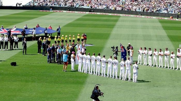 Bondi shooting responders honoured at Sydney Ashes Test