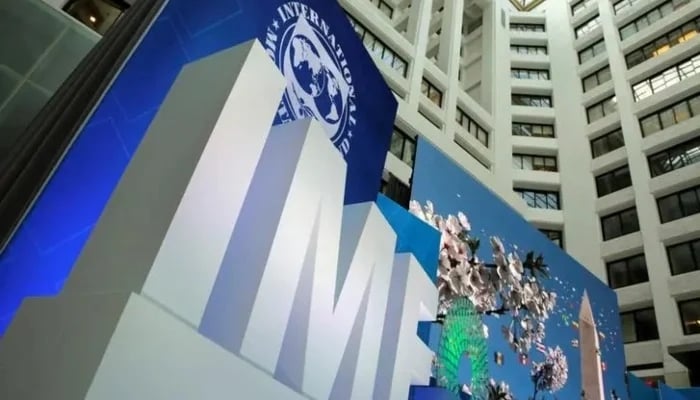 The International Monetary Fund logo is seen during the IMF/World Bank spring meetings in Washington, US, April 21, 2017. — Reuters