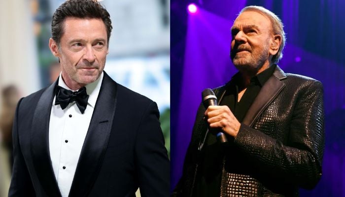 Neil Diamond gives treasured present to Hugh Jackman