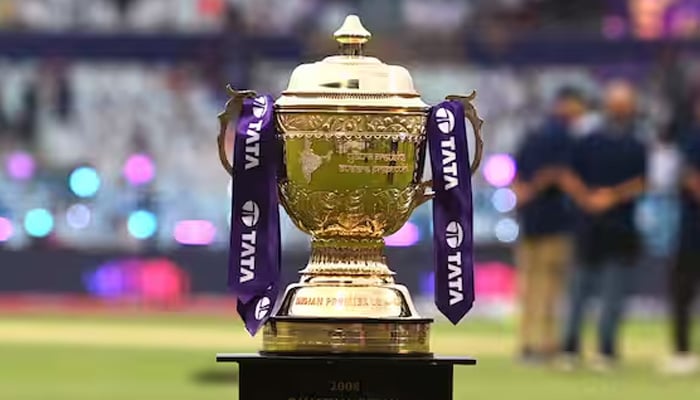 An undated image of IPL trophy on display. — Reuters/File