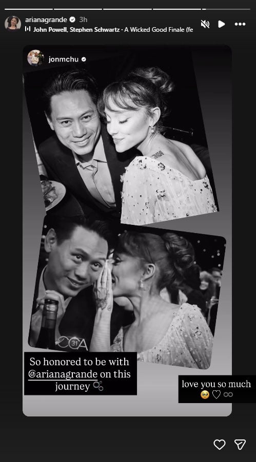 Wicked director Jon M. Chu, Ariana Grandes sweet exchange melt hearts