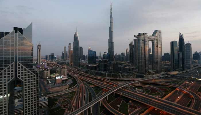 Aerial view of the Sheikh Zayed Road in Dubai, United Arab Emirates. — Reuters/File