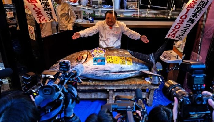 Record-breaking bluefin tuna sells for $3.2m at Tokyo auction