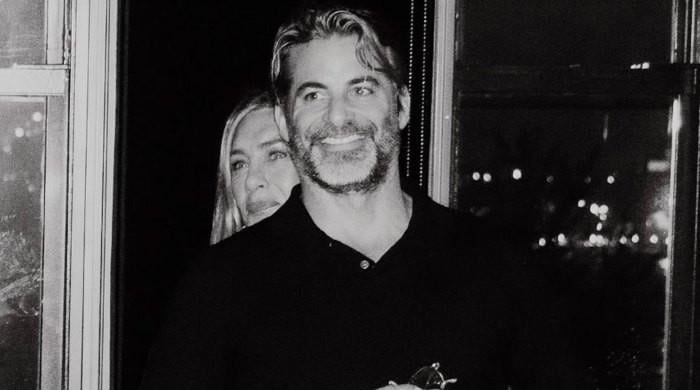 Jennifer Aniston supports beau Jim Curtis on special day