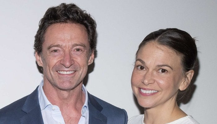 Hugh Jackman and Sutton Foster pack PDA