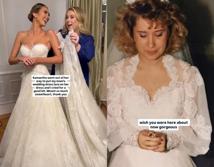 Zach Bryan shares emotional detail about wife Samanthas wedding dress