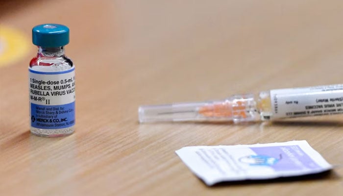 A view shows MMR vaccine at the City of Lubbock Health Department in Lubbock, Texas, US February 27, 2025. — Reuters